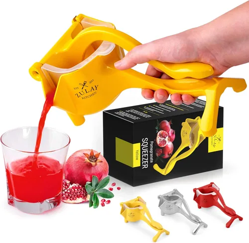 Vista 9 de Zulay - Exprimidor manual de frutas, exprimidor de jugos resistente con palanca desmontable y colador extraíble, prensa de frutas y exprimidor