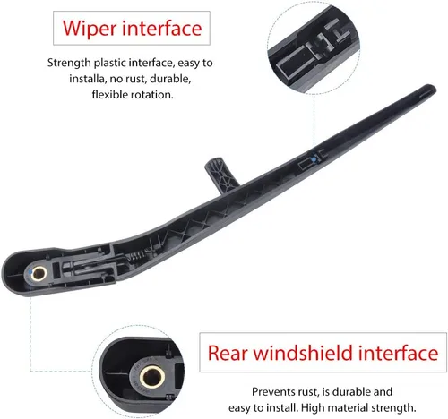 Vista 3 de OTUAYAUTO Juego de limpiaparabrisas trasero, repuesto para vehículos Jeep Liberty 2008-2012, repuesto OEM 68034341AD