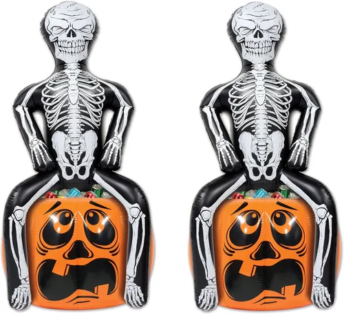 Vista 14 de Beistle - Hielera inflable, contenedores de bebidas para fiestas, con decoración espeluznante de Halloween
