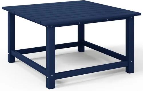Vista 77 de Costaelm Mesas Laterales Cuadradas para Exteriores, Mesas de Patio Adirondack para Exteriores, Mesa Lateral de Patio de HDPE Resistente a