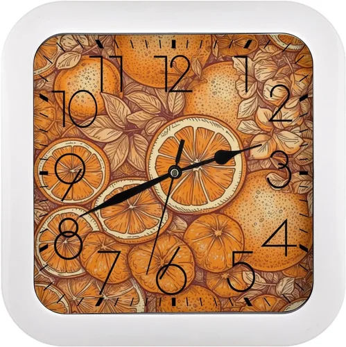 Vista 27 de 10" Square Modern Wall Clock,Animal Panther Print Kitchen Clocks Wall Battery Operated,Silent Non Ticking Unique Funny Cute Wall Clock for Living