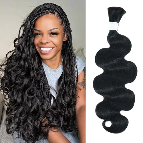 Vista 48 de Body Wave Bulk Human Hair For Braiding #27 Honey Blonde Boho Braids Human Hair Brading Hair Extensions 100g One Bundle Wet and Wavy Human Braiding