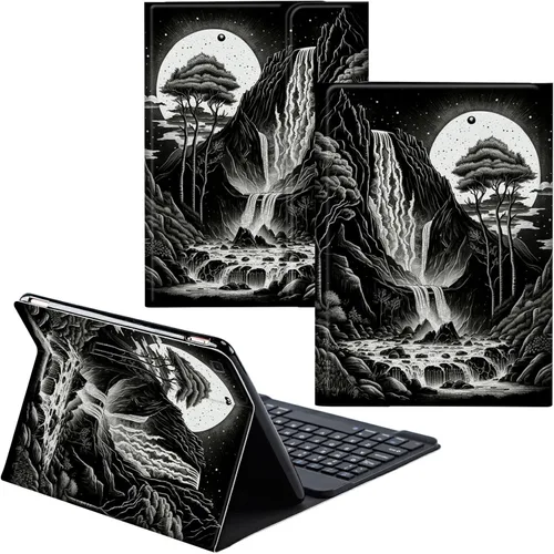 Vista 69 de Funda para Samsung Galaxy Tab S6 Lite 2022/2020 Teclado inalámbrico desmontable y cubierta de cuero PU Funda protectora para Samsung Galaxy Tab S6