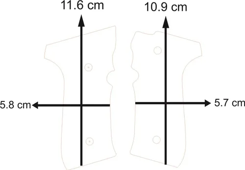 Vista 6 de Empuñaduras de madera para Beretta 92FS, 92, 92F, 92A1, 92FS INOX, 92G, 92D, 96, 96D, 96A1, M9, M9A1. Empuñaduras de pistola, accesorios