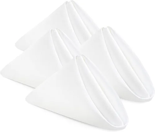 Vista 44 de Utopia Home Paquete de 24 servilletas de tela de 20 x 20 pulgadas, servilletas de cena 100% poliéster con bordes dobladillos, servilletas lavables