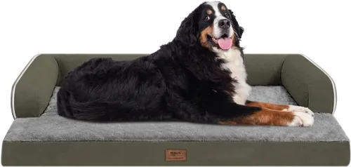 Vista 92 de Cama ortopédica impermeable para perros pequeños, cama para perros de tamaño mediano, cómoda cama para mascotas y gatos con lados, funda extraíble