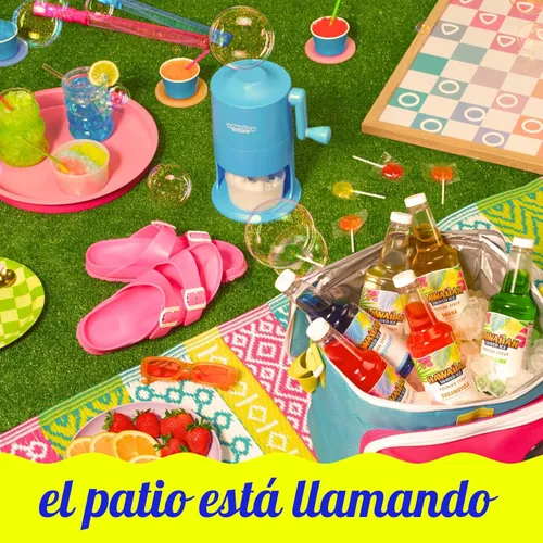 Vista 4 de Hawaiian Shaved Ice - Máquina trituradora de hielo y paquete de jarabes para fiesta, Blanco