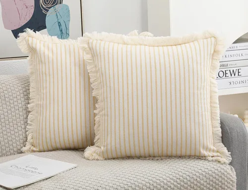 Vista 6 de NUYECY - Juego de 2 fundas de almohada boho negras de 26 x 26 pulgadas, fundas de almohada estilo euro, fundas grandes decorativas para cojín