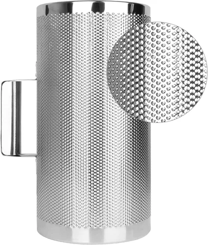 Vista 3 de Güiro de metal de 30.5 x 15.2 cm, instrumento de acero inoxidable con raspador, instrumento latino de percusión