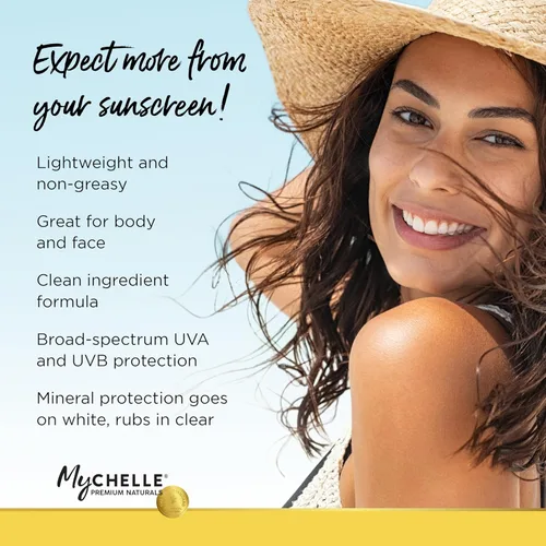 Vista 3 de MyCHELLE Dermaceuticals Loción Corporal Reparadora Defensa Solar SPF 50 (177 ml) - Protector Solar Hidratante Seguro para Arrecifes con Aceite