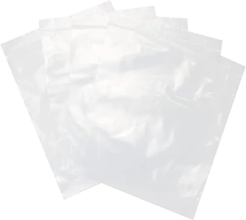 Vista 4 de 6" X 9" (100 bolsas) Bolsas de plástico transparente con cierre zip resellable de 2 mil