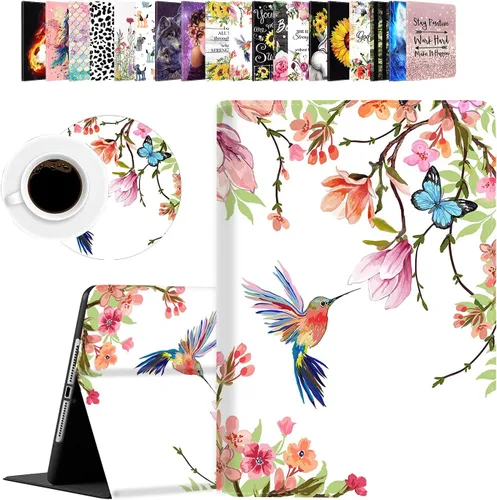 Vista 10 de Funda para iPad Mini, funda para iPad Mini 1, 2, 3, 4, 5, funda de piel sintética, funda inteligente con soporte y encendido automático para iPad