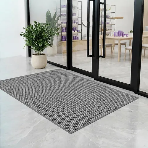 WochiTV Tapete de drenaje antideslizante, tapete de puerta delantera, tapete de PVC para piscina, 0.2 pulgadas de grosor, goma para interiores y