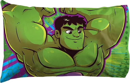 Vista 9 de Jay Franco Marvel Spidey and His Amazing Friends Team Spidey 1 funda de almohada reversible individual – Ropa de cama súper suave de doble cara