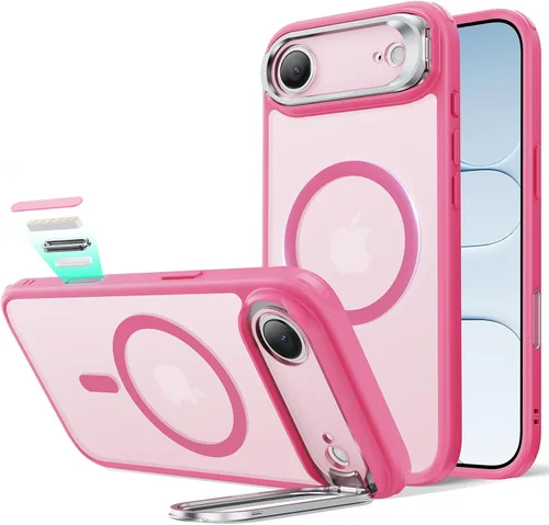 Vista 75 de ESR Funda para iPhone 14 Pro Max, Compatible con MagSafe, Funda Transparente para Teléfono con Soporte Stash Integrado para iPhone 14 Pro Max