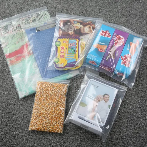 Vista 4 de 20 piezas de bolsas de almacenamiento con cierre hermético transparente de 10"x13", de 2 galones, bolsas de polietileno con cierre de 4 mil