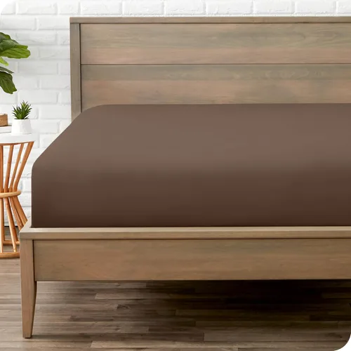 Vista 271 de Bare Home - Sábana bajera ajustable tamaño individual XL, microfibra 1800 muy suave y duradera, para colchones altos; color blanco