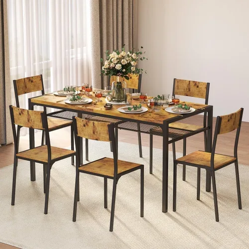 Vista 43 de Gizoon Juego de mesa de comedor para 2, mesa de cocina de 3 piezas con 2 sillas para espacios pequeños, apartamento, cocina, comedor, ahorro