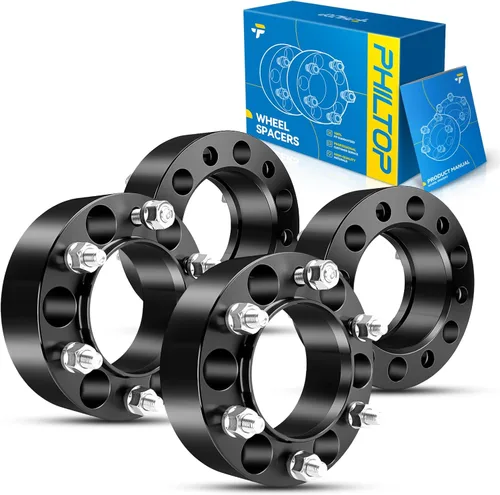 Vista 19 de PHILTOP 4x100 1.25" Espaciadores de rueda para Yaris, 2 piezas de espaciadores de rueda centrados en buje con 54.1mm de diámetro interior del buje