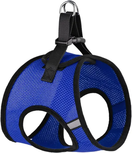 Vista 10 de Dogline York Step-in Air - Arnés de malla para perro, sin estrangulamiento, chaleco suave acolchado en el pecho para cachorros, perros pequeños Negro