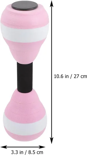 Vista 2 de SEWACC 2 mancuernas de agua ligeras para ejercicio acuático, mancuernas de espuma EVA, barra de mano para piscina, fitness, ejercicio, aeróbicos