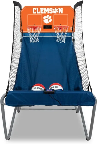 Vista 23 de Pop-A-Shot - Home Dual Shot with NCAA Graphics l Sensor Scoring l 16 Game Modes l 7 Balls l Foldable Storage l for All NCAA Fans