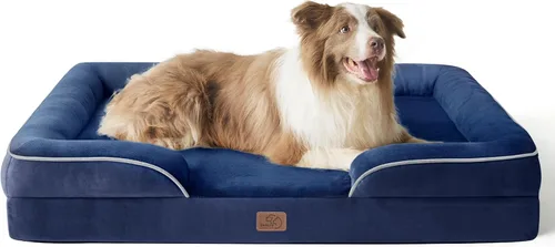 Vista 96 de Bedsure Camas ortopédicas para perros de tamaño grande - Cama impermeable para perros grandes y gatos, sofá para perros cómodo con funda extraíble