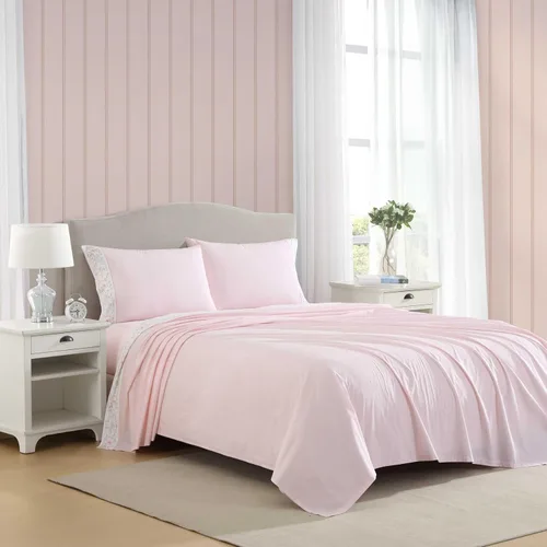 Vista 30 de Laura Ashley - Juego de sábanas individual, ropa de cama de percal de algodón fresca y suave con bolsillos profundos, ligera para comodidad durante