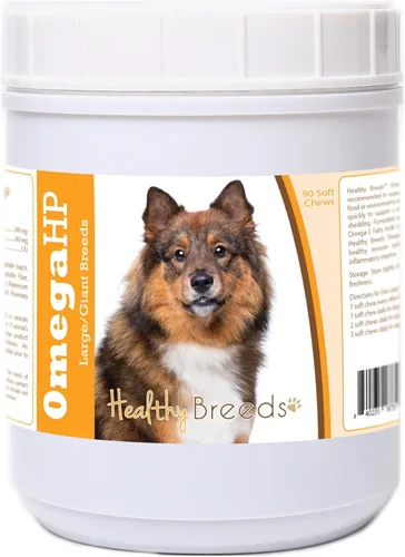Vista 127 de Healthy Breeds Affenpinscher Omega HP - Masticables suaves para piel y pelaje, 60