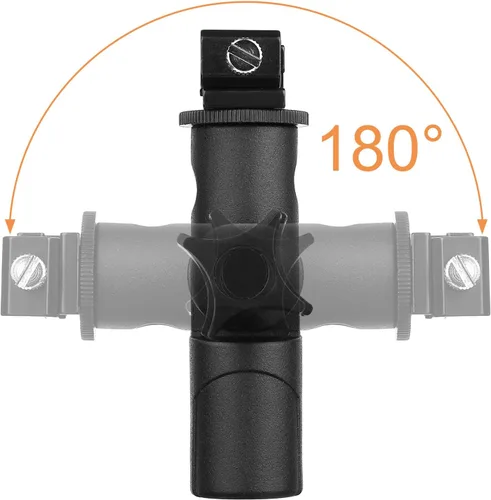 Vista 5 de Anwenk - Soporte giratorio para flash de cámara Speedlite con reflector paraguas para Nikon, Canon, Pentax, Olympus y otras cámaras DSLR, luz