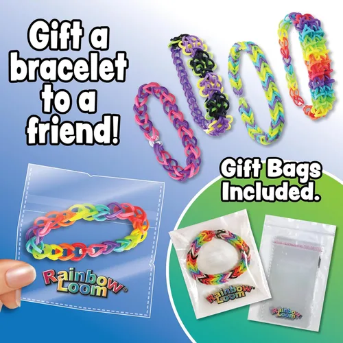 Vista 6 de Rainbow Loom® Loomi-Pals™ Combo Set, cuenta con 60 bonitos dijes LP surtidos, el nuevo RL2.0, Happy Looms, Hooks, Alpha & Pony Beads, 2300 bandas