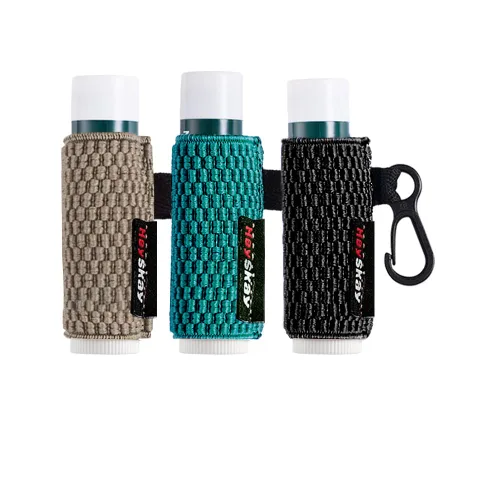 Vista 12 de HEYSKAY 3 piezas de fundas para bálsamo labial con llavero, soporte para chapstick, soporte para brillo de labios con llavero, fundas elásticas