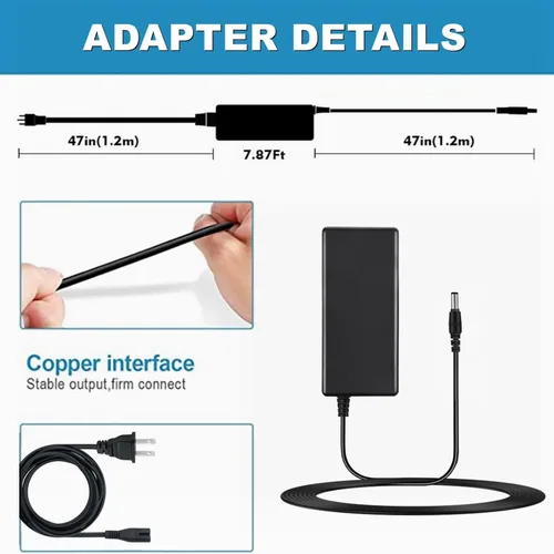Vista 2 de CJP-Geek Cargador de 24 V con pinzas de cocodrilo para silla de ruedas Razor Scooter eléctrico Power