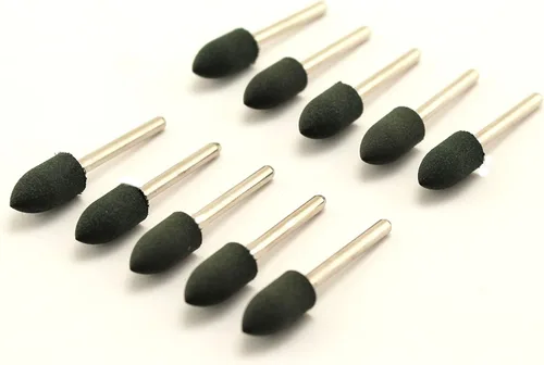 Vista 4 de TMAX 20 piezas de 0.157 in (5/32 pulgadas) herramienta rotativa de goma con vástago de 3/32 pulgadas para herramientas rotativas Dremel