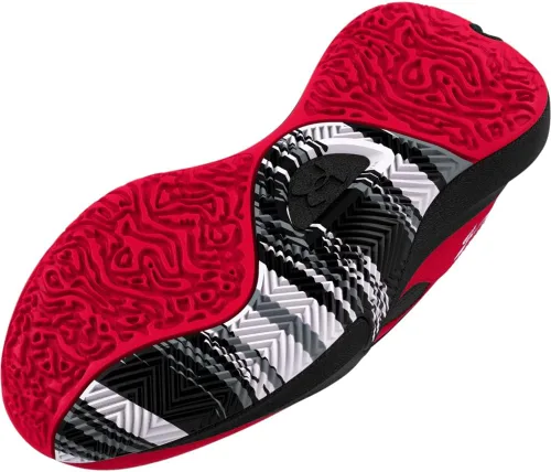 Vista 2 de Under Armour Zapatos de baloncesto Lockdown 6 para niños, NegroBlanco, NegroGrafito, NegroRojo, AzulBlanco, GrisBlanco, RosaBlanco, RojoBlanco