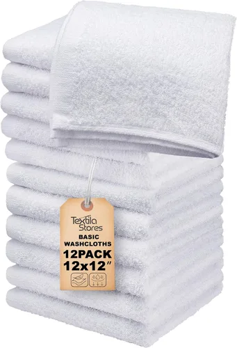 Vista 29 de Toallas de baño básicas medianas de 24 x 48 pulgadas, paquete de 6, color beige, suaves y absorbentes, toallas de algodón multiusos para baño, spa