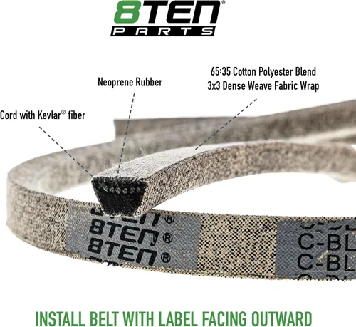 Vista 7 de 8TEN Kit de correa de hoja de husillo para Cub Cadet RZT 54 pulgadas MTD Columbia Sears/ZT/ZTL8000 918-04608A Deck