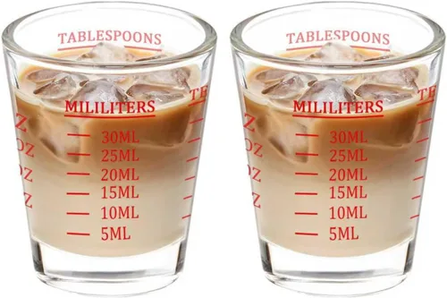 Vista 9 de Vasos de chupito, vaso medidor, líquido pesado, copa de vino, vaso de chupito de expreso, 1.5 onzas/1.5 fl oz (paquete de 0.1 - 1.5 fl oz)