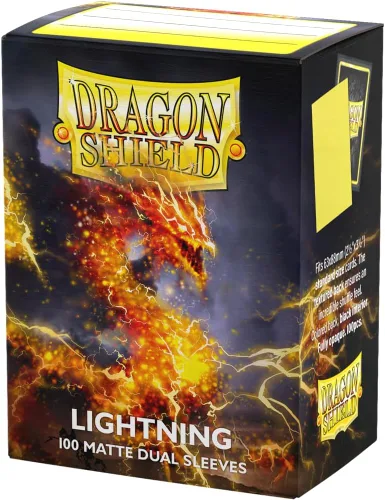 Vista 25 de Dragon Shield Fundas para cartas de tamaño estándar mate dual 100 unidades - Fundas TCG premium suaves y resistentes - Compatibles con Pokémon