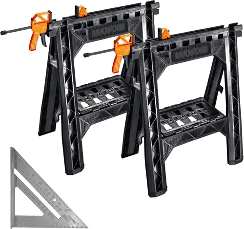 Vista 21 de Worx WX066 Sidekick Mesa de trabajo plegable, banco de trabajo portátil todo en uno