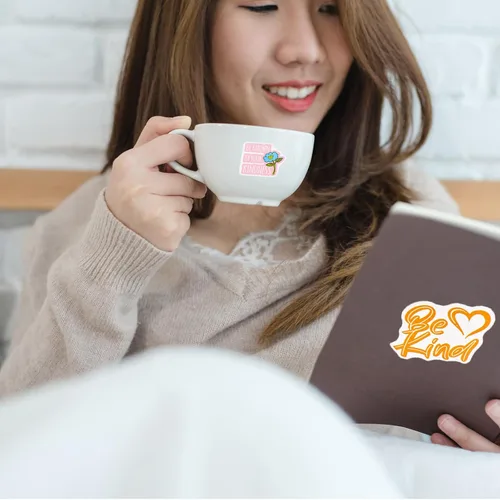 Vista 5 de Tenceur 200 calcomanías con texto en inglés «Be Kindness» con texto en inglés «Be Kindness» («Be Kindness») impermeables con texto en inglés «Be