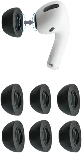 Vista 35 de Comply Puntas de repuesto de espuma viscoelástica para auriculares Apple AirPods Pro 1 y 2 Comodidad máxima, ajuste seguro, aislamiento superior