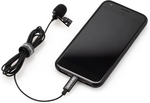 Vista 3 de Saramonic LavMicro-U - Micrófono de solapa USB C para iPhone 15, iPad, Android, micrófono de solapa de condensador omnidireccional para vlogging