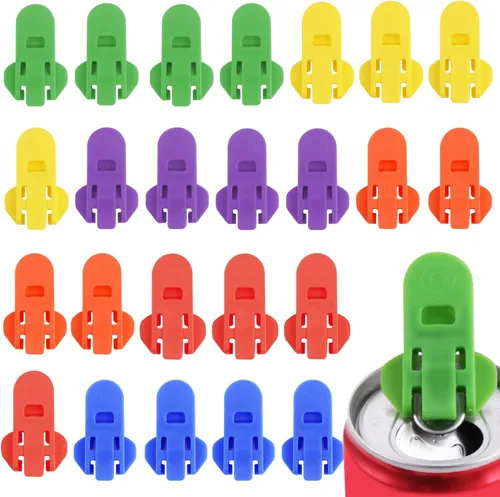 Vista 8 de Abeillo Abrelatas manual de 12 piezas, abrelatas de latas de cerveza de soda, herramienta de abridor de anillos superiores, a prueba de fugas