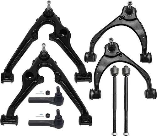 Vista 71 de Detroit Axle - Kit de brazos de control delanteros de 8 piezas para Chevy Trailblazer EXT GMC Envoy XL XUV Buick Rainier Isuzu Ascender, brazos