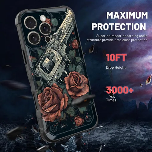 Vista 580 de Funda para iPhone Air, [doble capa] [protección contra caídas de grado militar de 10 pies] Funda resistente a prueba de golpes para iPhone Air