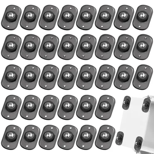 Vista 36 de Honoson 8 Piezas Ruedas Giratorias Autoadhesivas para Electrodomésticos, Rodillos de Electrodomésticos, Deslizadores para Electrodomésticos