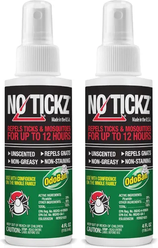 Vista 9 de Repelente de garrapatas sin garrapatas con 20% de picaridina, protección de 12 horas contra garrapatas y mosquitos, fórmula no grasa, fabricado
