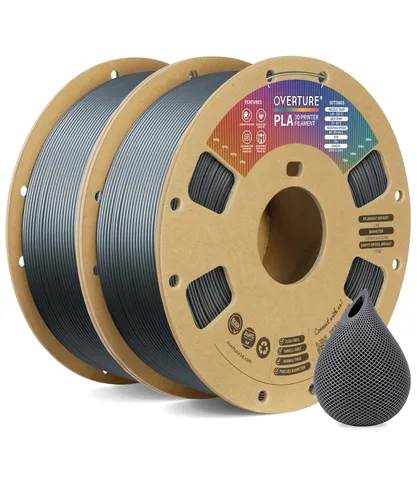 Vista 31 de OVERTURE - Filamento PLA 1/16 pulgadas, consumibles para impresora 3D, carrete de cartón de 2.2 libras, precisión dimensional +/- 0.0008 pulgadas