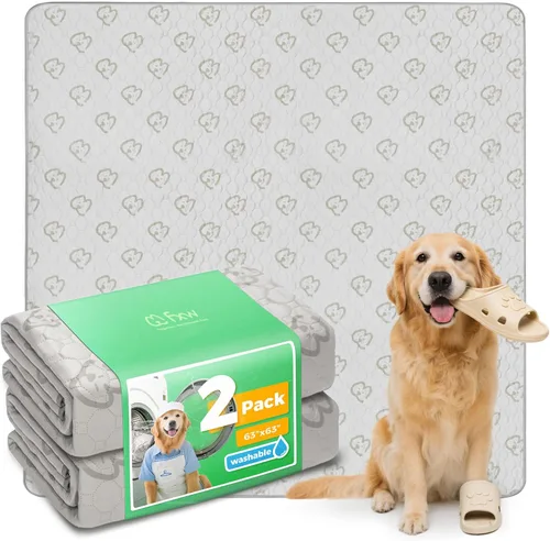 Vista 11 de FXW - Almohadillas lavables para orina de perros con superabsorción, diseñadas para jaulas de 42 pulgadas, 41 × 27 pulgadas rectangulares, boho, 2